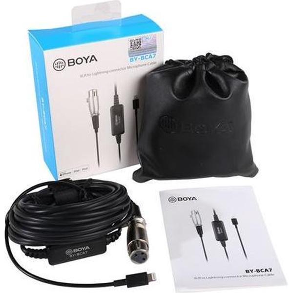 Boya XLR to lighting connection