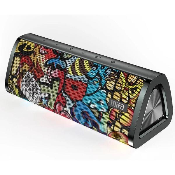 Mifa A10+ Graffiti - Krachtige Bluetooth Speaker - 20W Surround Sound Box - IPX7 Waterbestendig