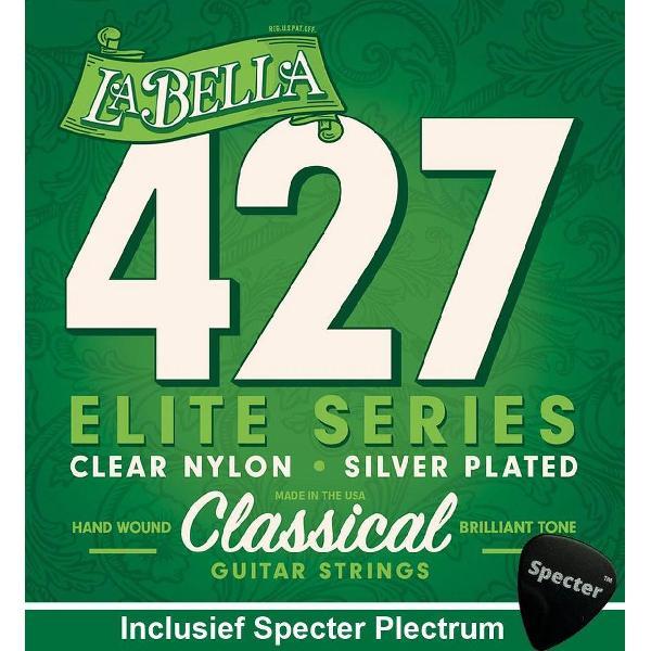 La Bella Pro Elite Gitaarsnaren Voor De Klassieke Gitaar Met Specter Plectrum | Snarenset | Klassiek | Nylon
