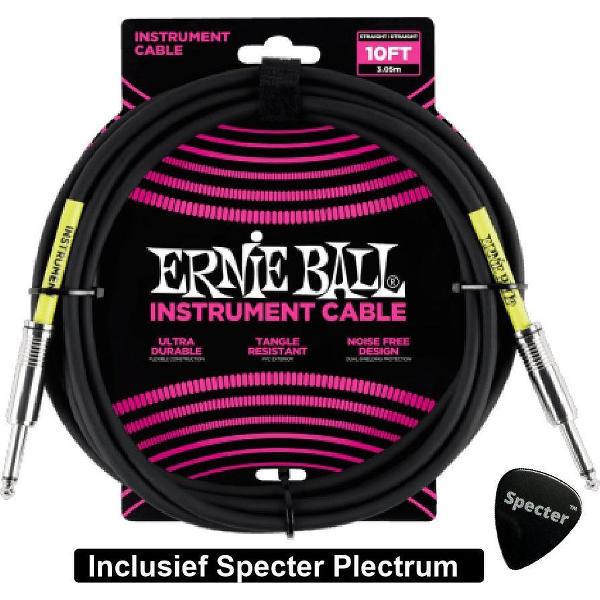 Ernie Ball Gitaarkabel 3 Meter Met Specter Plectrum | Gitaarkabel | Instrumentkabel