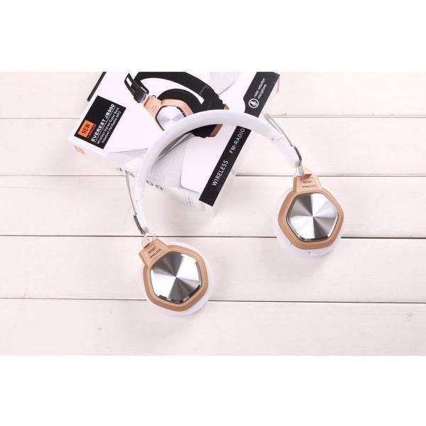 Hoofdtelefoon BT J900 - Bluetooth-Headset - Metallic Kleur - FM-Radio - Goud