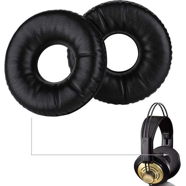 Luxe Lederen Oorkussen Set Voor AKG K121 K121S K141 MK II K142 HD - Vervangende Koptelefoon Earpads - Oor Kussens - Ear Pads - Oorkussens Met Noise Cancelling Memory Foam Binnenlaag - Zwart