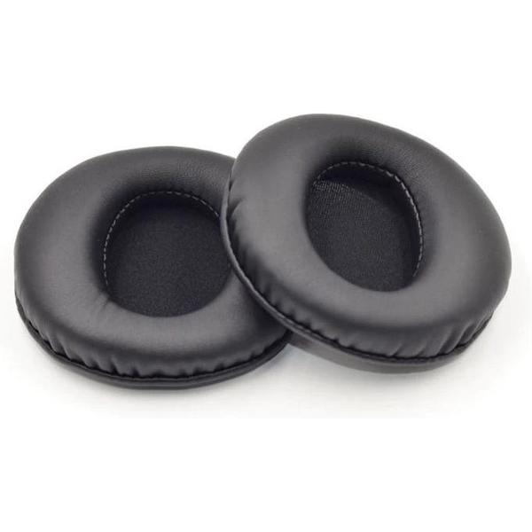 Luxe Lederen Oorkussen Set Voor Sony Playstation 3 PS3 Wireless CECHYA-0080 Headset- Vervangende Koptelefoon Earpads - Oor Kussens - Ear Pads - Oorkussens Met Noise Cancelling Memory Foam Binnenlaag - Zwart