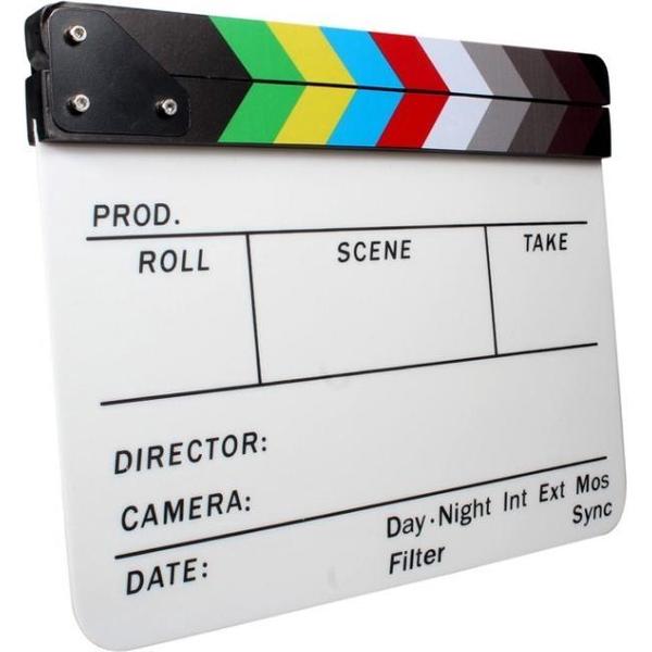 Director Clapper Board / Scene Board / Clapboard / Filmklapper - Kleur