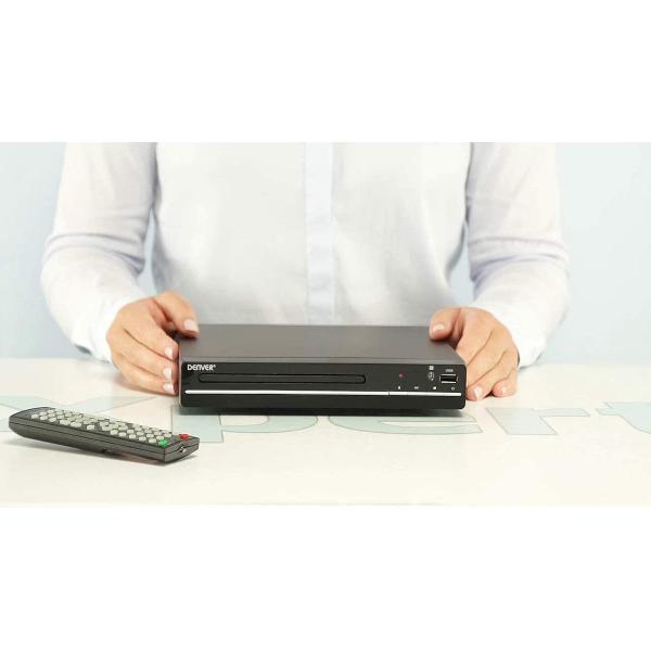 Denver DVD Speler + HDMI + USB - Zwart - HDMI, USB, Scart, Coaxiaal, USB, Scart, Coaxiaal