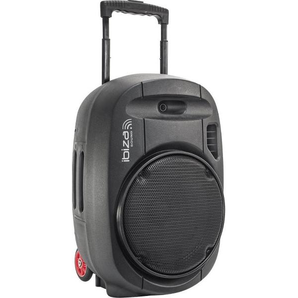 DRAAGBAAR STAND-ALONE GELUIDSYSTEEM 15”/38CM MET USB-MP3, REC, VOX, BLUETOOTH & 2 UHF MICROFOONS