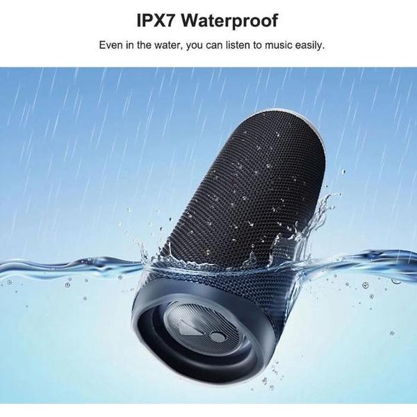 Bluetooth Speaker - Radio - Box - Waterproof - Douche - Draagbaar - Draadloos - Praktisch - Blauw - Auto - USB - Compact - Mooi - 2 Speakers - populaire vormgeving - Ook in zwart / grijs en rood verkrijgbaar