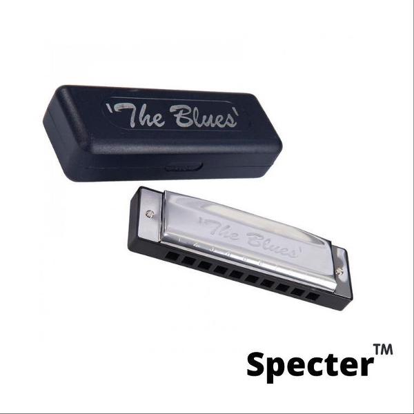 Specter Blues Professionele Mondharmonica Voor Volwassenen In Toonsoort A