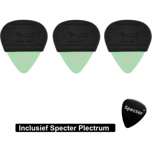 Fender Mojo Grip Plectrums 3 pack met Specter Plectrum