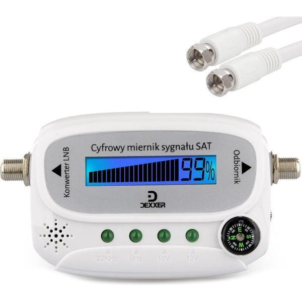 satfinder- Digitale satelietzoeker - signaalzoeker - inclusief kabel