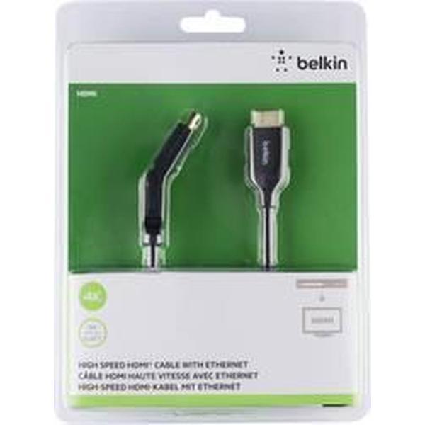 Belkin High Speed HDMI Cable with Ethernet - HDMI met ethernetkabel - HDMI (M) naar HDMI (M) - 2 m