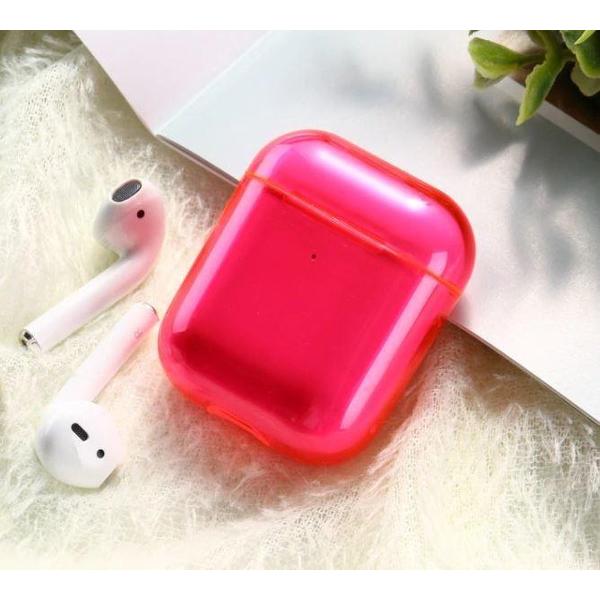 Shieldcase Neon Vibes Case geschikt voor Airpods case - neon roze