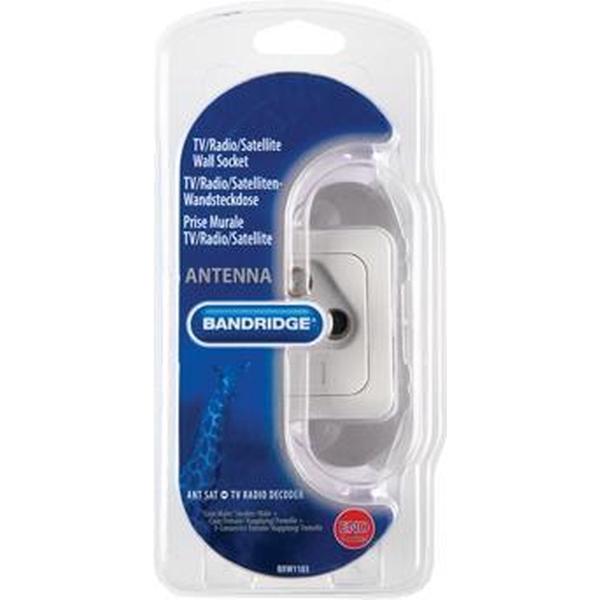 Wandcontactdoos voor radio/tv-satelliet met oppervlaktemontage