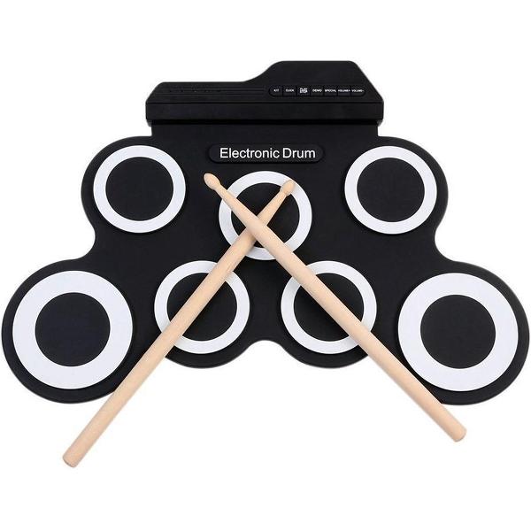 Áengus Elektronische Drumpads , USB Drumpad met pedalen voor Kickdrum en Hihat