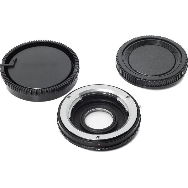 Adapter Minolta MD MC lens naar Sony Alpha A-mount / Minolta MA body met correctieglas
