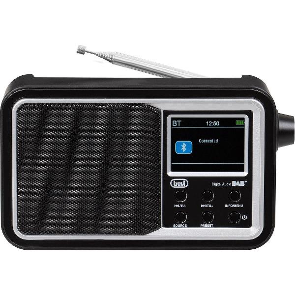 Trevi 7F96 - Draagbare radio, DAB+, FM, RDS digitale ontvanger, bluetooth, aux-in - zwart
