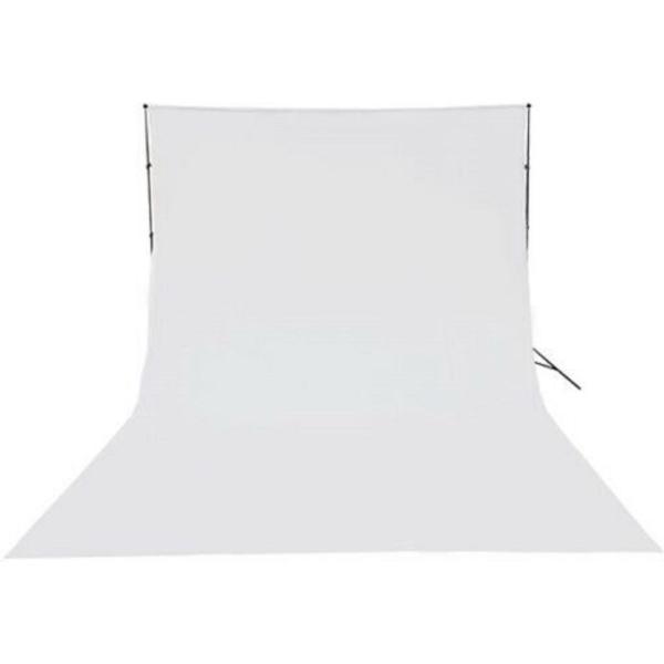 Fotostudio achtergronddoek van katoen 3 x 6 meter wit