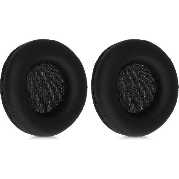 kwmobile 2x oorkussens voor Sennheiser HD215 /HD225 /HD205 II /HD 4.40 BT koptelefoons - imitatieleer - voor over-ear-koptelefoon - zwart