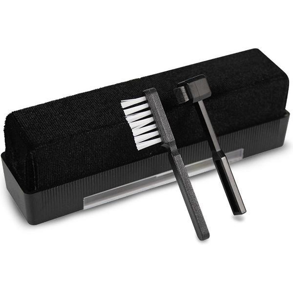 Premium Platenborstel + Gratis Naaldborstel - Antistatisch - Platenreiniger - LP Borstel - Vinyl Borstel - Vinyl reiniger - LP schoonmaakset - LP Reinigingsset - LP Reiniger - LP Speler - LP Opbergsysteem - Vinyl Opberg systeem - Platenhouder