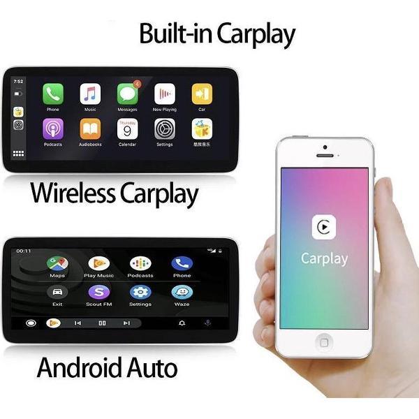 Mercedes Benz E klasse NTG 4.0 2009-2012 4+64GB 10.25 inch Android 10 systeem met wireless ingebouwde CarPlay + Android Auto Bleutooth USB WiFi