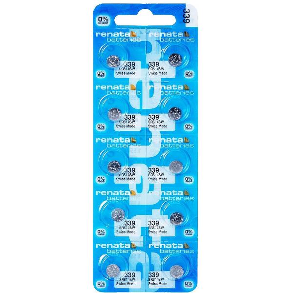 Horlogebatterijen Renata 339 Silver-Oxide 10 stuks