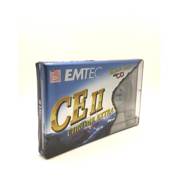 Basf Emtec CE II 60 chrome extra Cassettebandje- Uiterst geschikt voor alle opnamedoeleinden / Sealed Blanco Cassettebandje / Cassettedeck / Walkman.