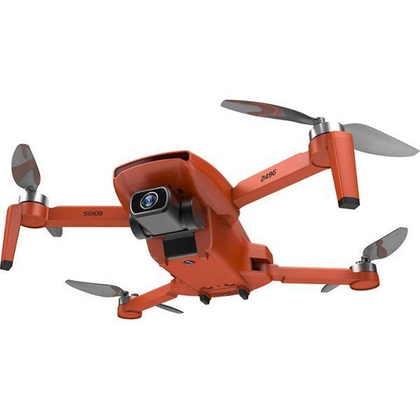 Trendtrading Turbine Pro Max drone - 75 minuten vliegtijd - Drone met 4K Full HD Dual Camera - 50x Zoom - 5G Wifi - Foto - Video - Quadcopter - Oranje