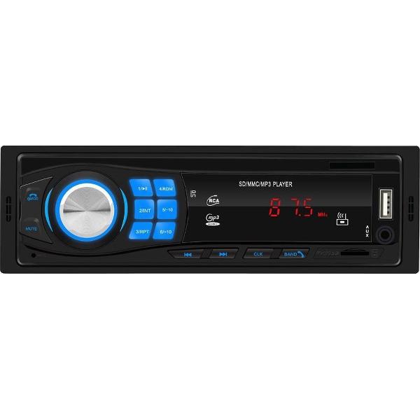 TechU™ Autoradio T58 – 1 Din + Afstandsbediening – Bluetooth – USB – AUX – SD – FM radio – RCA – Handsfree bellen