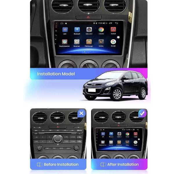 Mazda CX7 2009-2012 Android 10 navigatie en multimedia systeem Bluetooth USB WiFi 1+16GB cx-7