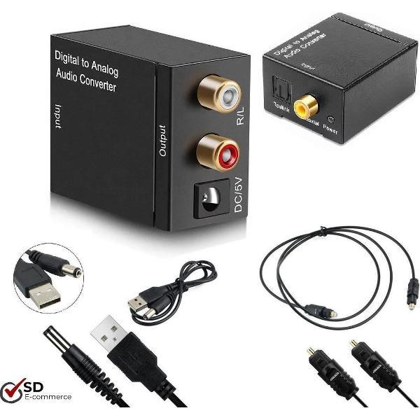 Digital Audio Converter (DAC) - Digitaal naar analoog adapter DA-converter - Optical USB /