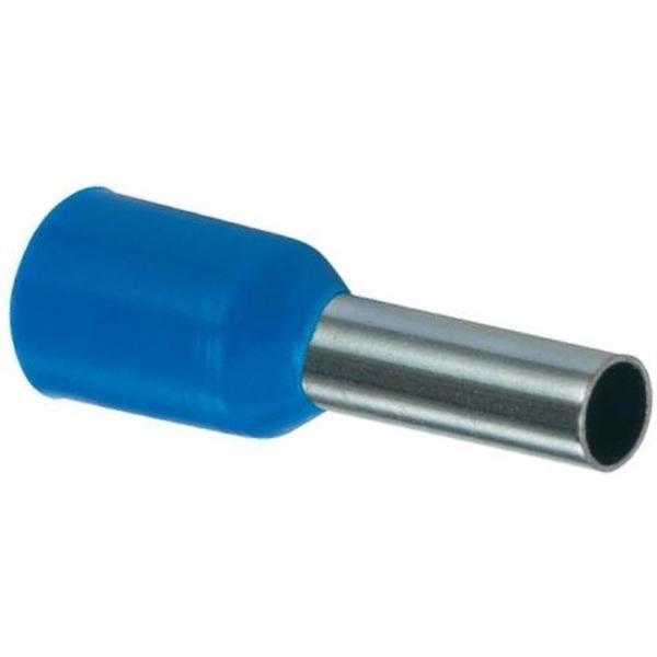 Adereindhuls geisoleerd 2,5mm² blauw - per 100 stuks