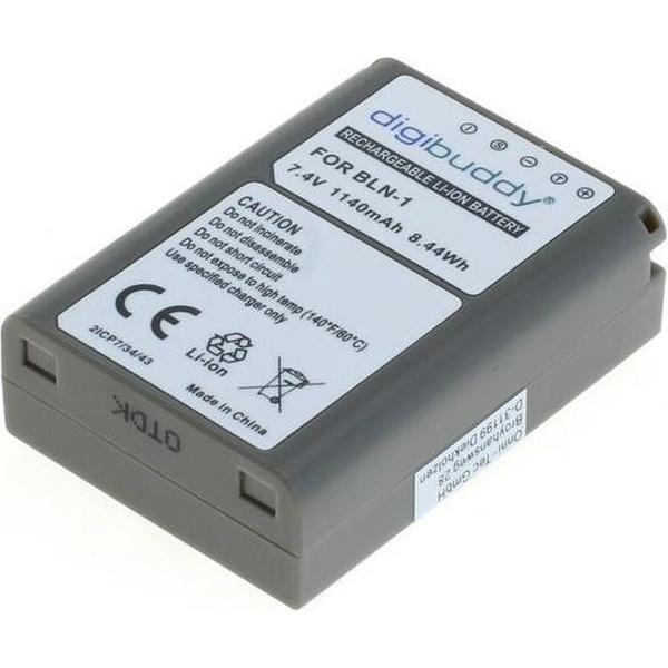 digibuddy A Merk Accu Batterij Olympus BLN-1 - 1140 mAh