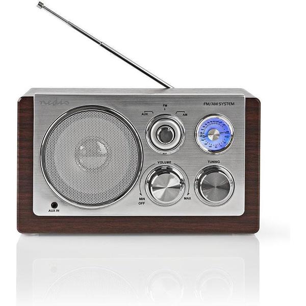 Nedis AM/FM radio / bruin