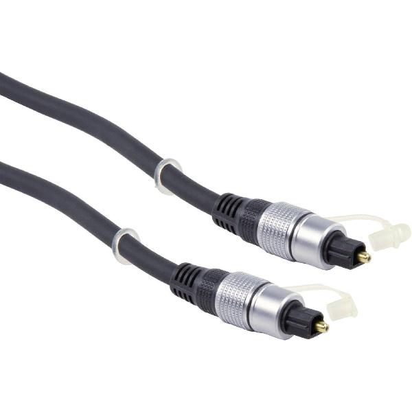 Nedis Premium digitale optische Toslink audio kabel / zwart - 2,5 meter