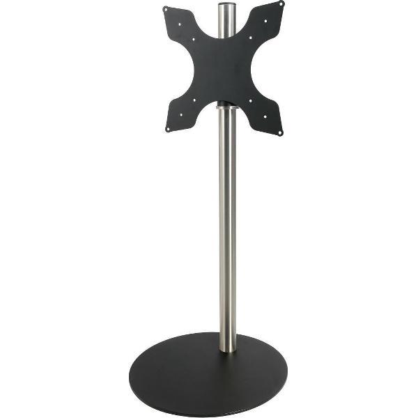 Cavus Sphere L 120cm Design Tv Vloerstandaard - Trendy Zwart Staal & RVS - Tv meubel geschikt voor 32-65 inch tot 30 kg - VESA 400x400 300x300 200x200
