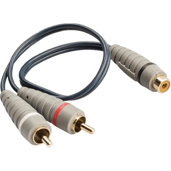 Bandridge Subwoofer/Tulp stereo (m) - Tulp mono (v) audio adapter - 0,20 meter