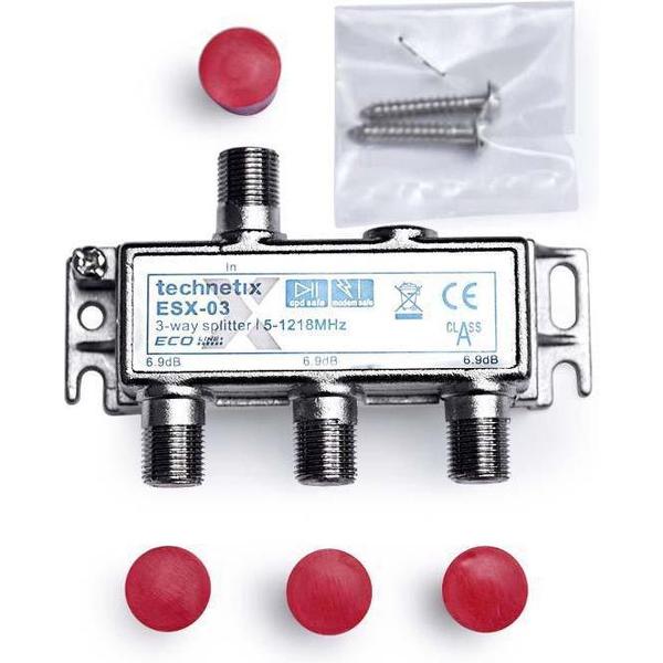 Technetix Esx-03 3-Weg Coax Schroefverdeler