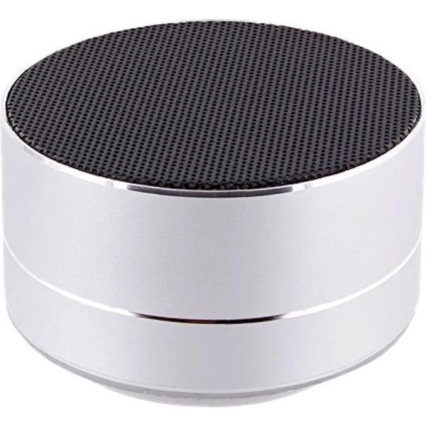 S&C - Bluetooth speaker zilver klein mini draadloze speaker muziek audio