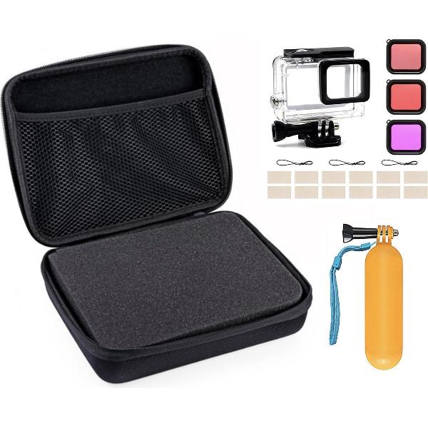 E-Shoppr® Go Pro Accessoires Set – Incl. Gratis 3 Kleurenfilters & Anti-vocht Doekjes – Draagbare Hardcase