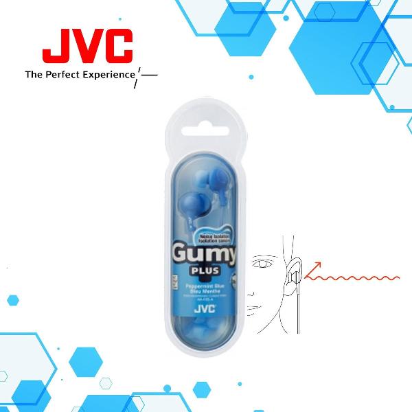 JVC Gummy In Earphone met Noise Isolation - Berry Blue