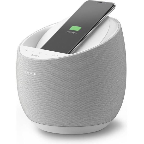 Belkin SoundForm Elite Slimme hifi-luidspreker + draadloze oplader - Met Google Assistent - Wit