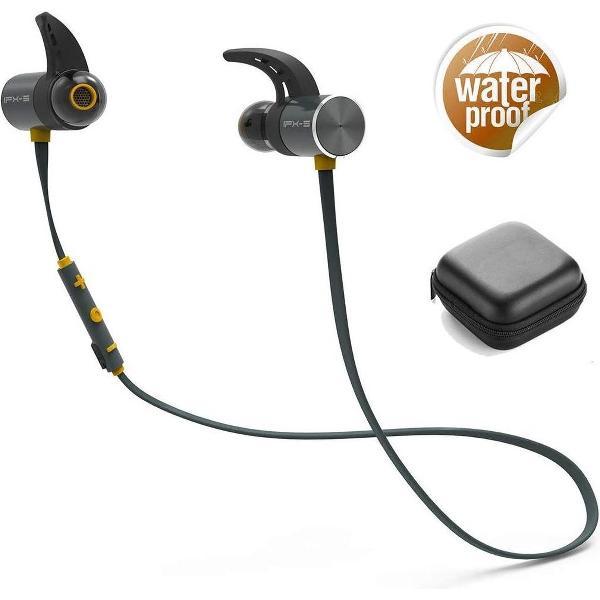 DrPhone IPX5 Waterdichte Draadloze Bluetooth V4.1 Headset - Dubbele batterij met microfoon –
