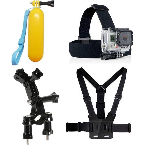 PRO SERIES 4-in-1 Accessories Kit with Chest Belt, Headstrap voor GoPro / DJI OSMO & ActionCam