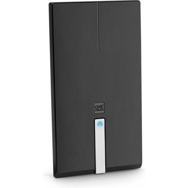 One For All SV 9425 Actieve DVB-T/T2 platte antenne Binnen Versterking: 44 dB Zwart