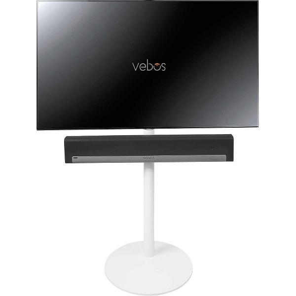 Vebos tv standaard Sonos Playbar wit | Hoogte 99-119 cm | 40 - 65 Inch | Max 35 kg