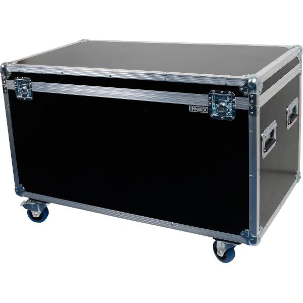 Deze universele flightcase is voorzien van vier stevige, 100 mm grote wielen en heeft de volgende binnenafmetingen: 1160 x 560 x 610 mm. Dankzij drie uitneembare tussenschotten kun je altijd de juiste vakverdeling maken.
