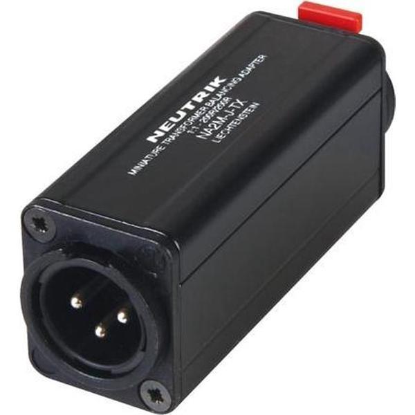 NEUTRIK - XLR MANNELIJK NAAR STEREO JACK VROUWELIJK 6.35mm - 1/1 - 200 OHM (NA2-M-J-TX)