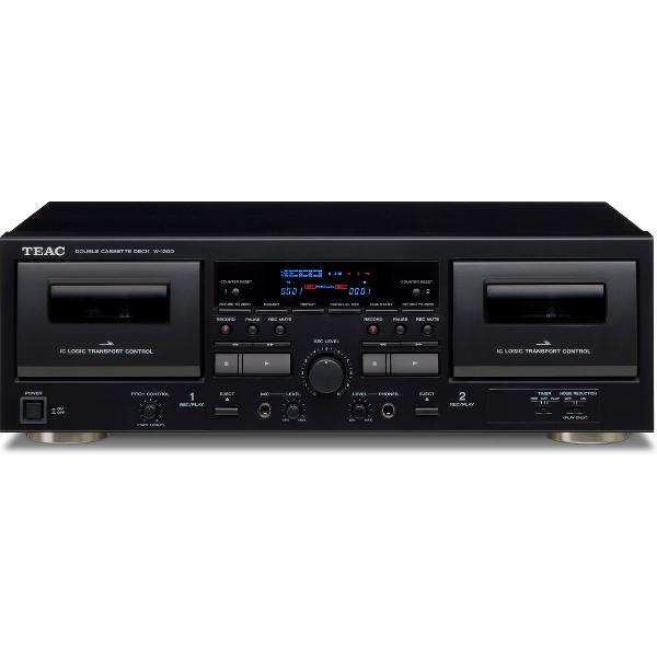 TEAC W-1200 Double Cassettedeck Blk