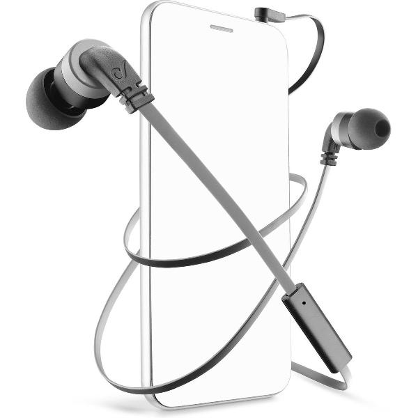 hoofdtelefoon inner-ear smartphone zwart grijs