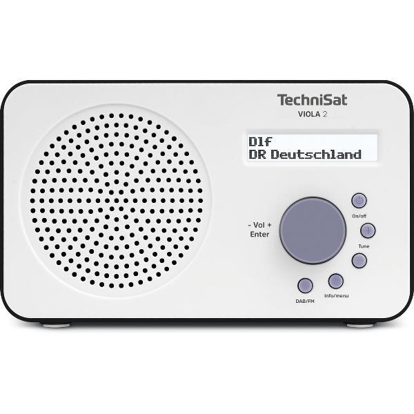 TechniSat 0000/3906 radio Draagbaar Digitaal Zwart, Wit